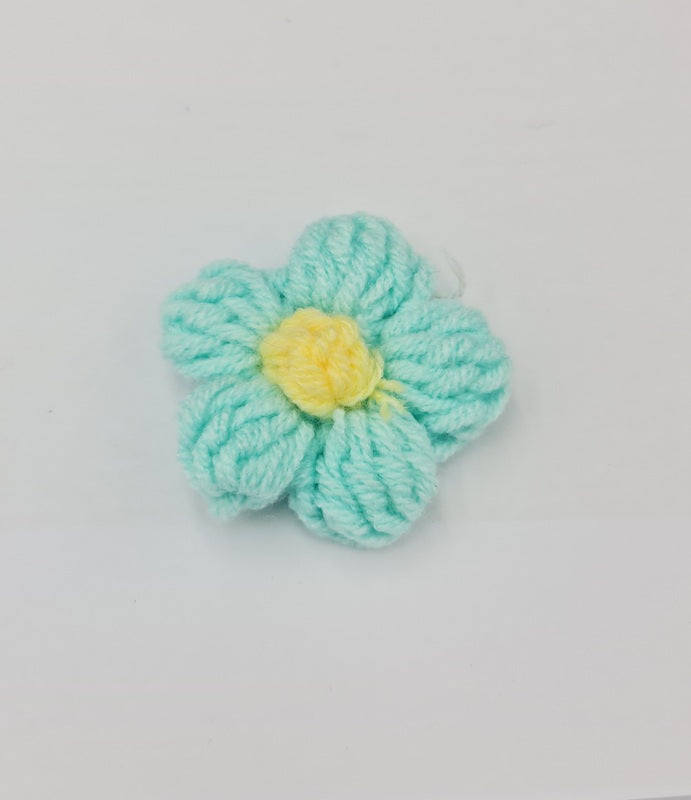 Stitch on Crochet Flower Motif
