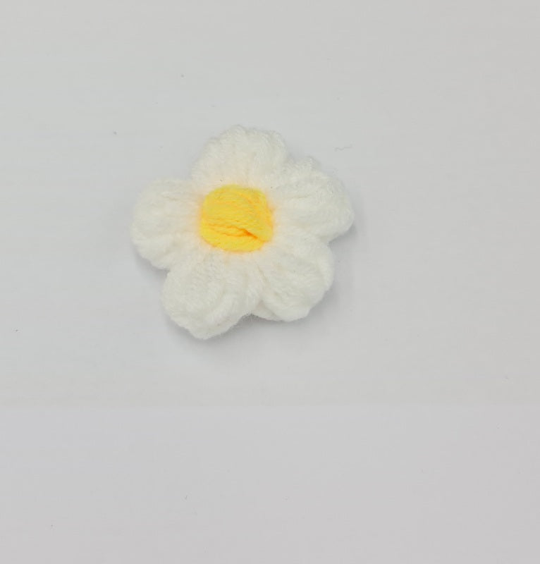 Stitch on Crochet Flower Motif