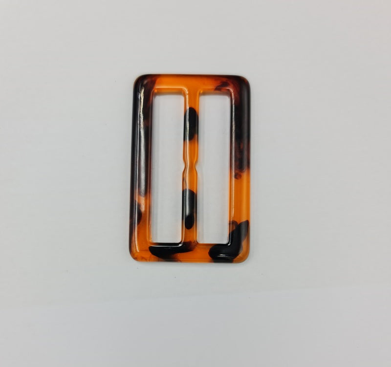 Rectangular Tortoise Shell Buckle (5cm)