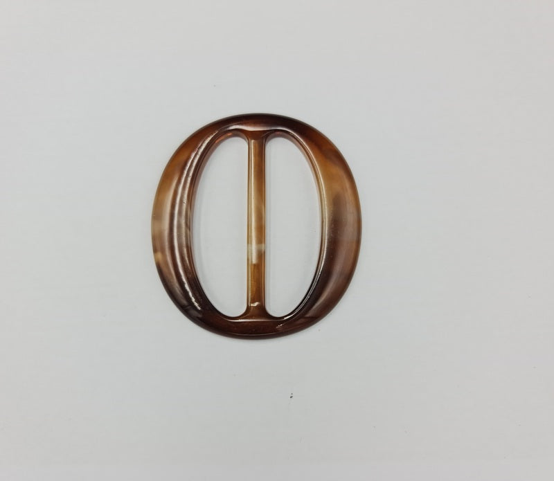 Tortoise Shell Oval Buckle (4.5cm)