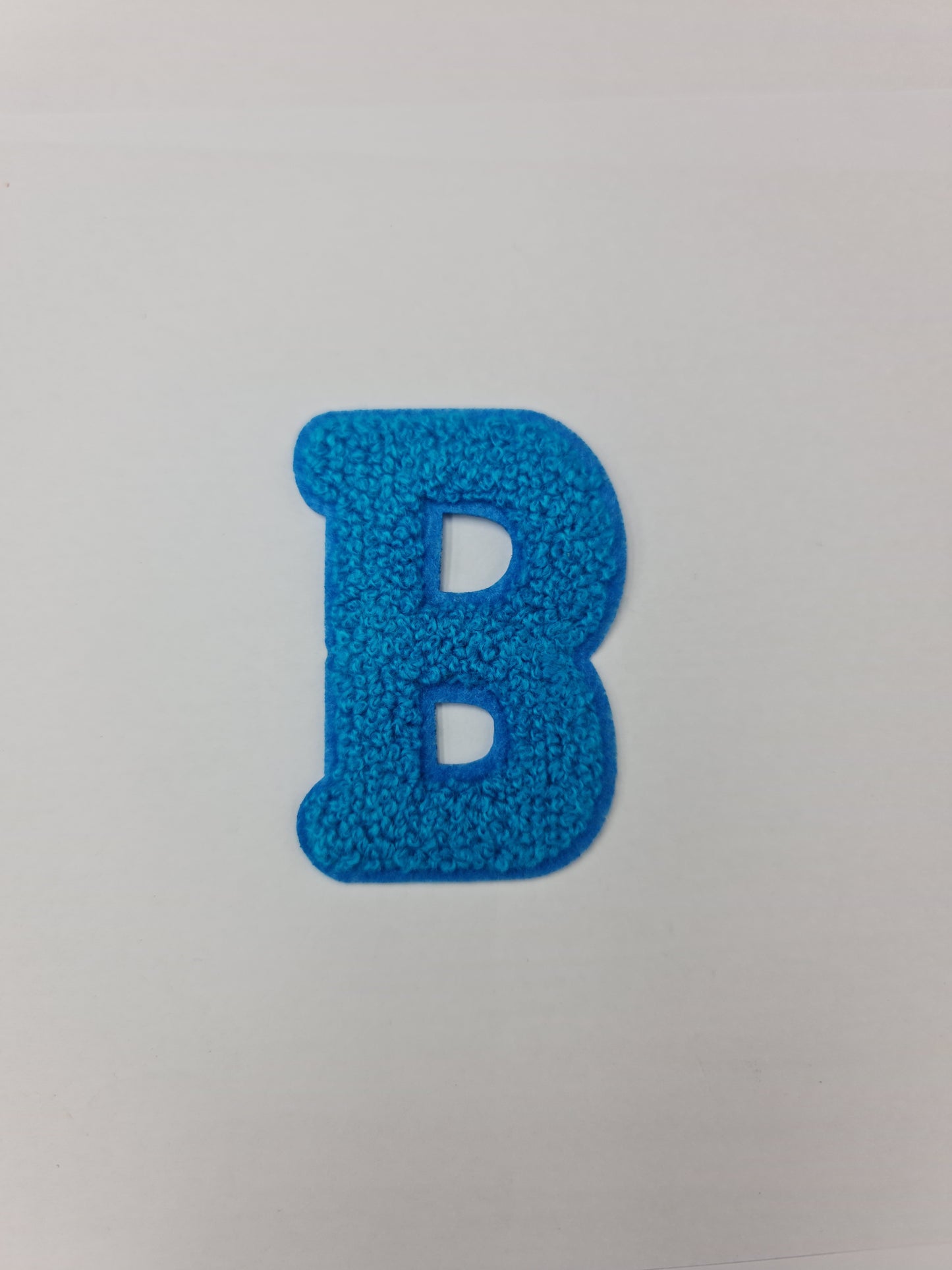 Towel Embroidered Iron On Alphabet (B) (7.5cm)