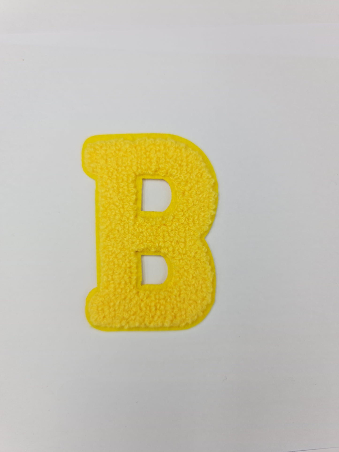 Towel Embroidered Iron On Alphabet (B) (8.5cm)