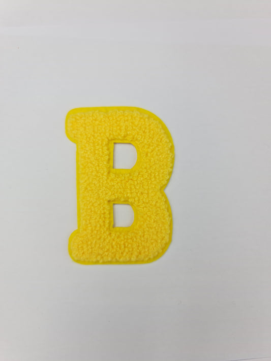 Towel Embroidered Iron On Alphabet (B) (8.5cm)