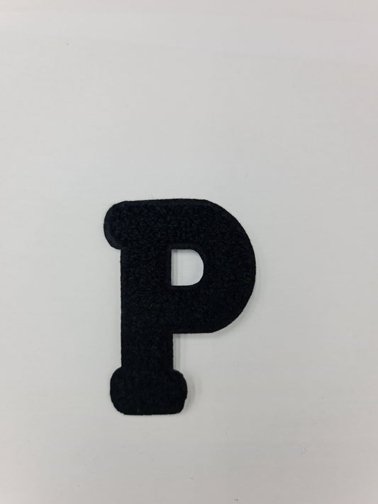 Towel Embroidered Iron On Alphabet (P) (7cm)