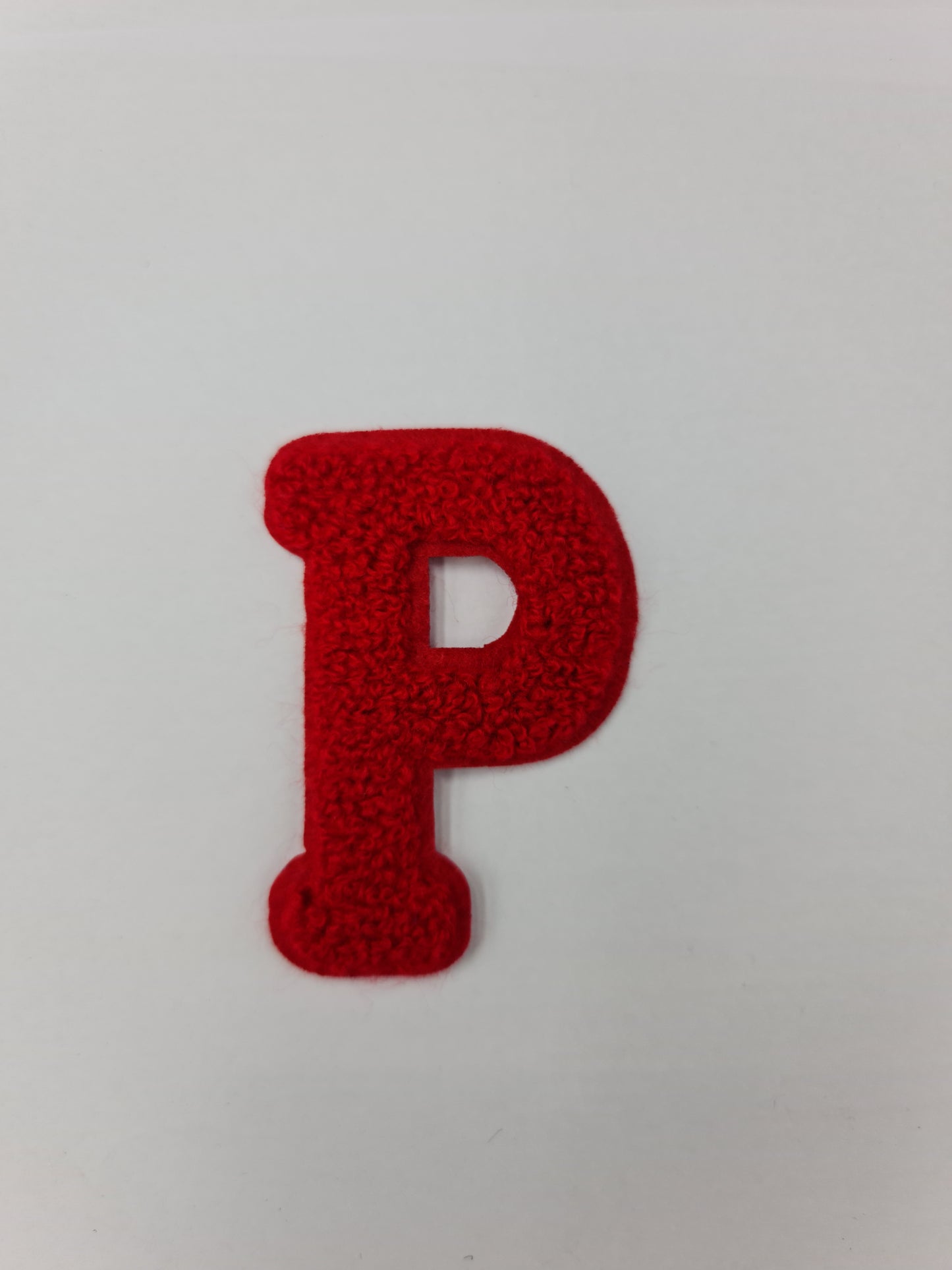 Towel Embroidered Stitch On Alphabet (P) (7cm)