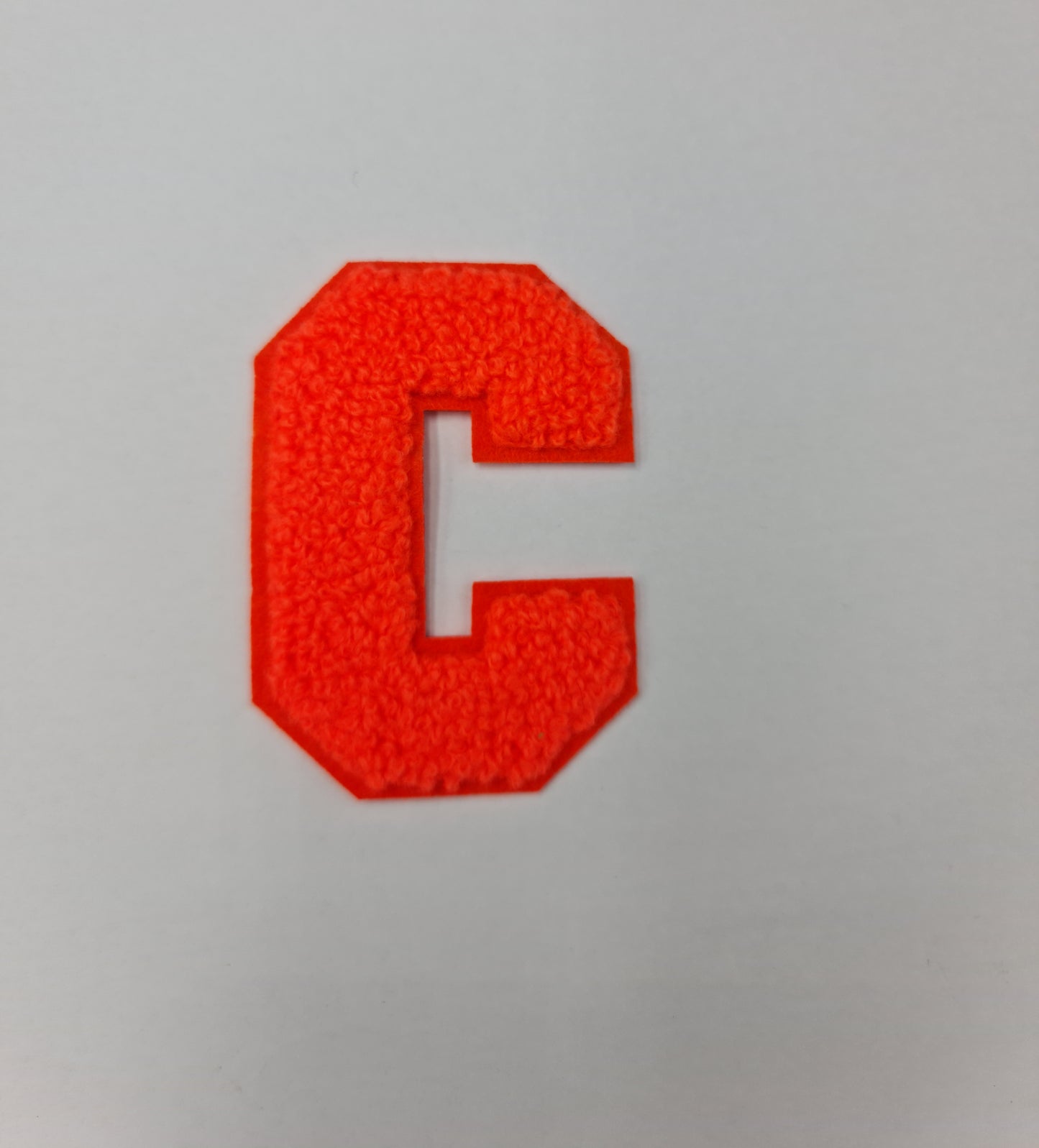 Towel Embroidered Iron On Alphabet (C) (7.2cm)