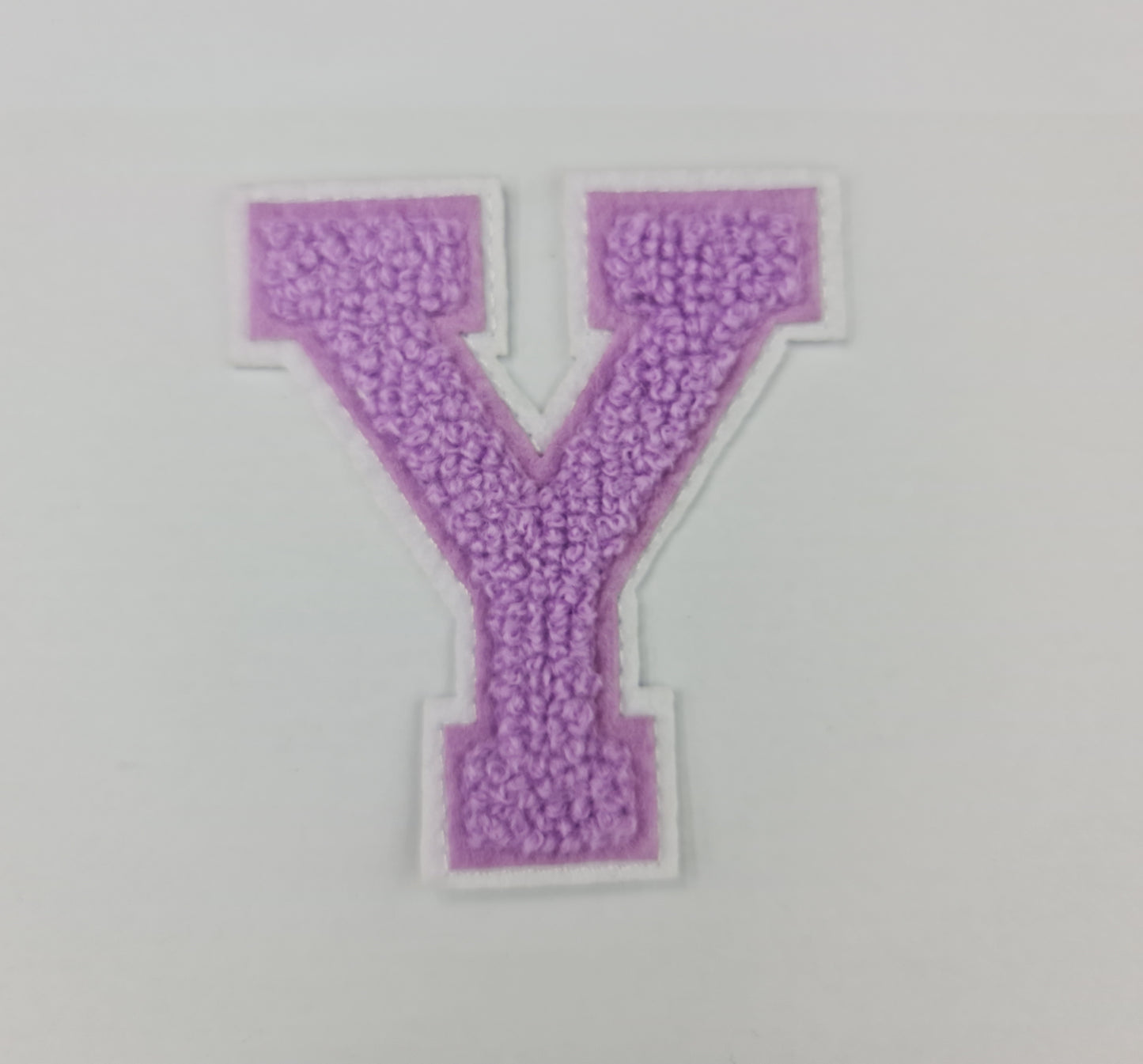 Towel Embroidered Iron On Alphabets (8cm) (LILAC)