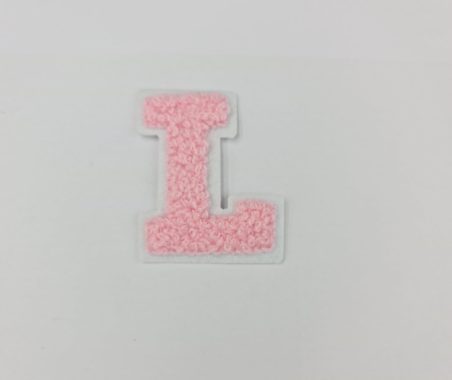 Towel Embroidered Iron On Alphabets (4cm) (PINK)