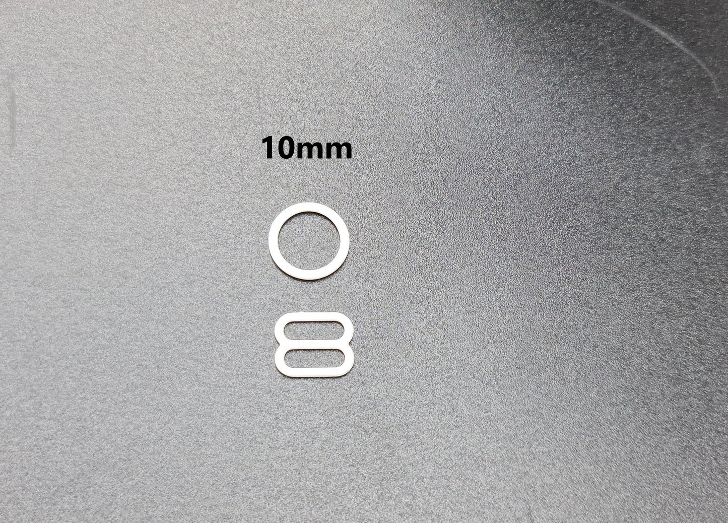 Bra O Rings & Slider (Pack of 30 & 60) (WHITE) (METAL)