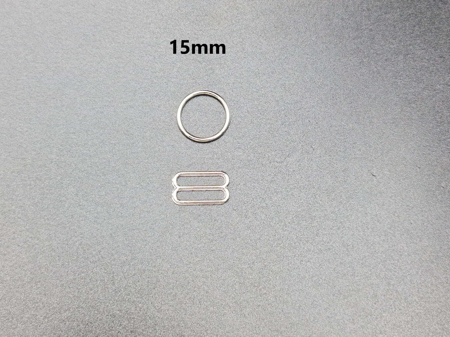 Bra O Rings & Slider (Pack of 30 & 60) (SILVER)