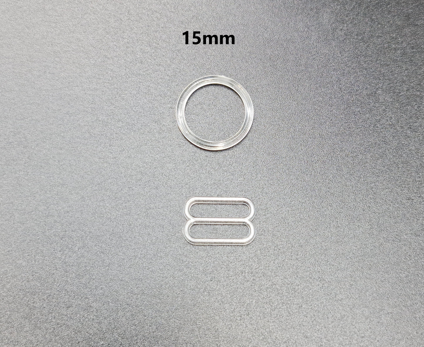 Bra O Rings & Slider (Pack of 30 & 60) (CLEAR)