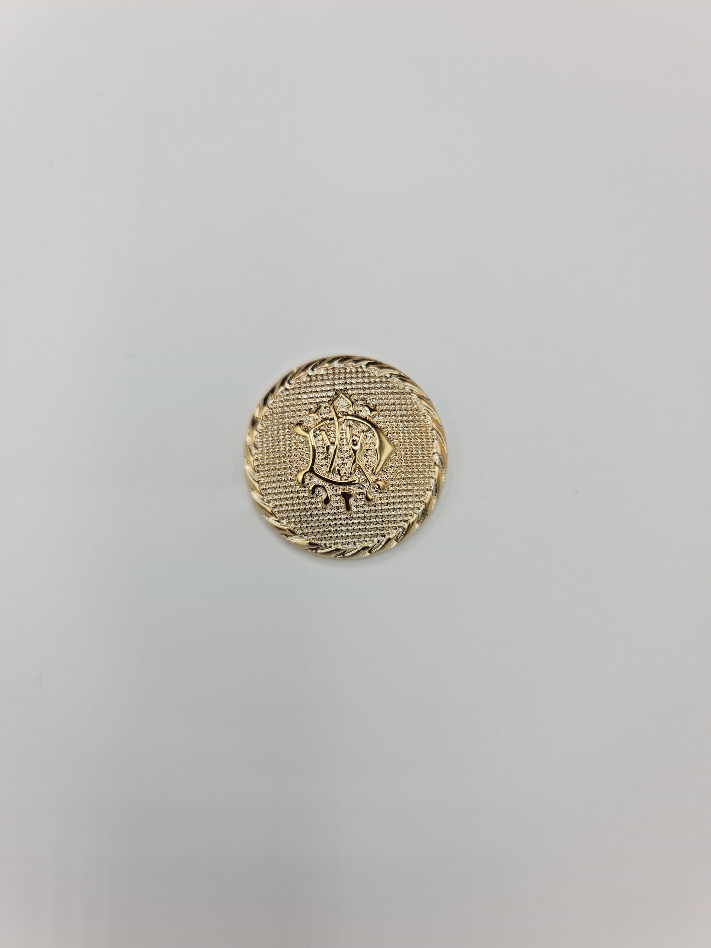 Fancy Melton Rim Button (25mm) (Pack of 5)