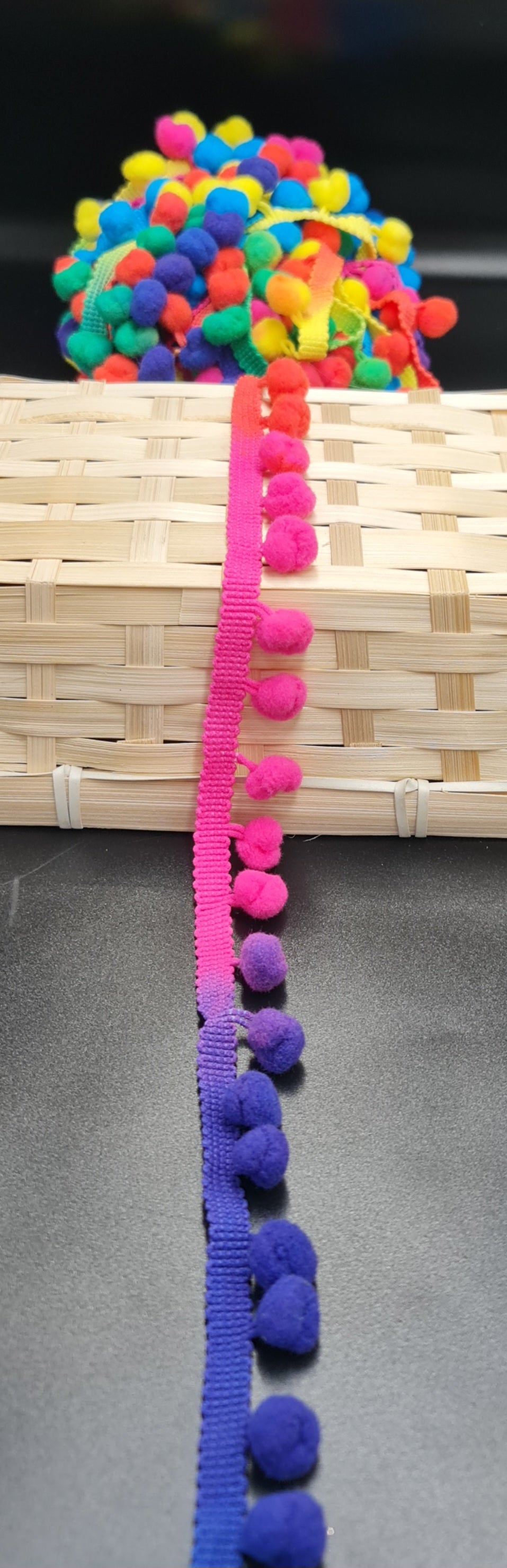 Pom Pom Braid (Multi Colour) (25mm) (SOLD PER METER)