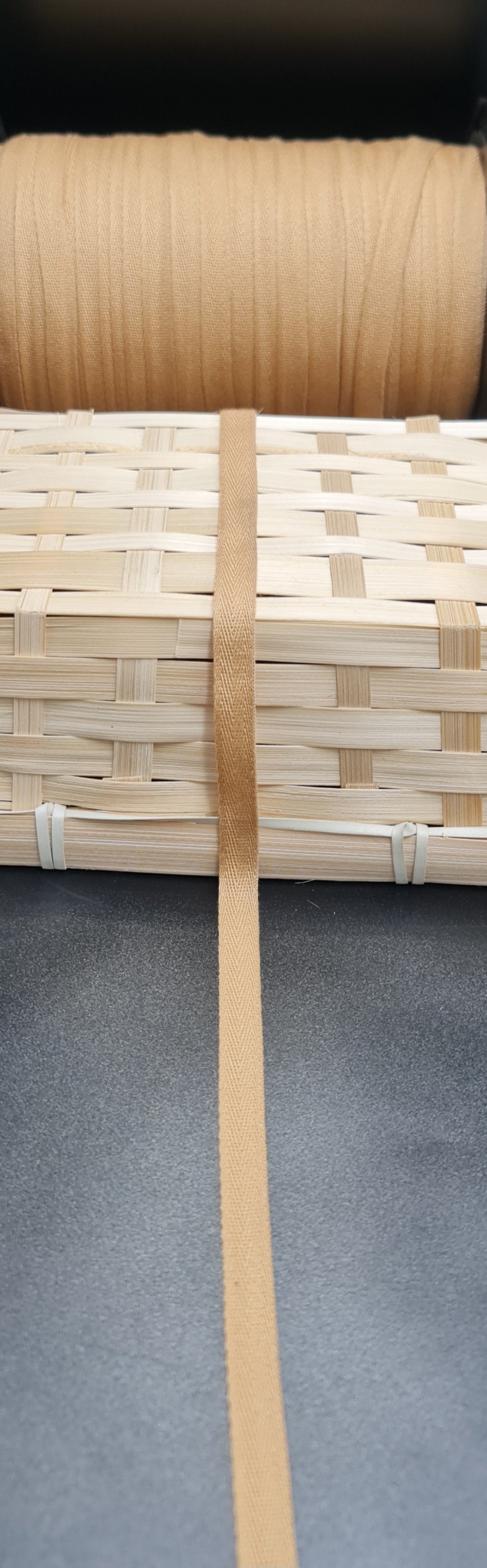 Twill Tape (TAN) (10mm) ( SOLD PER METER)