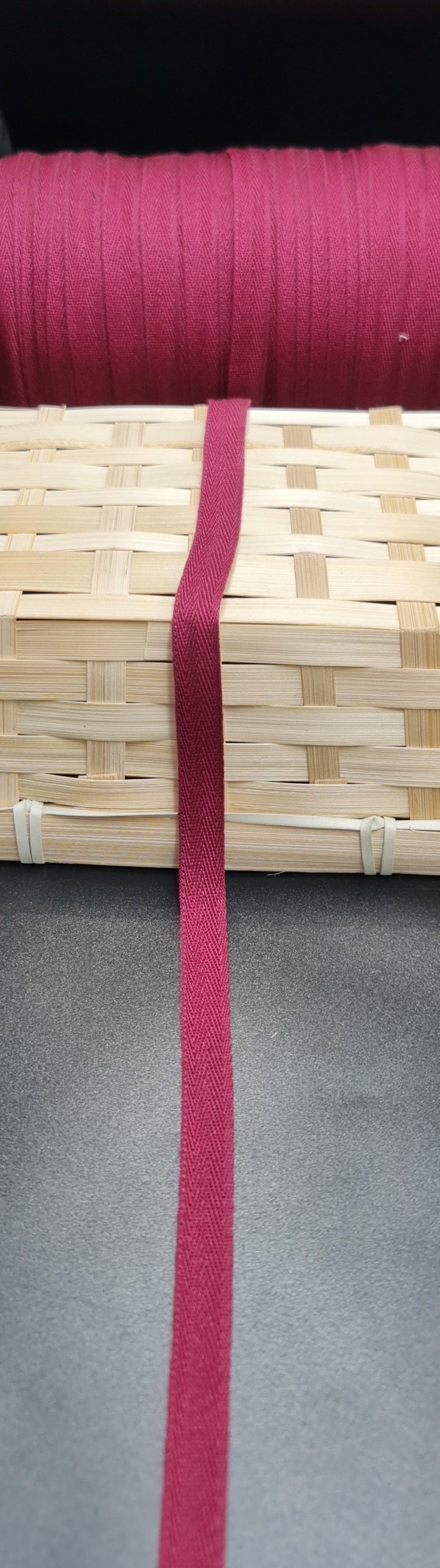 Twill Tape (MAROON)( 10mm) (SOLD PER METER)