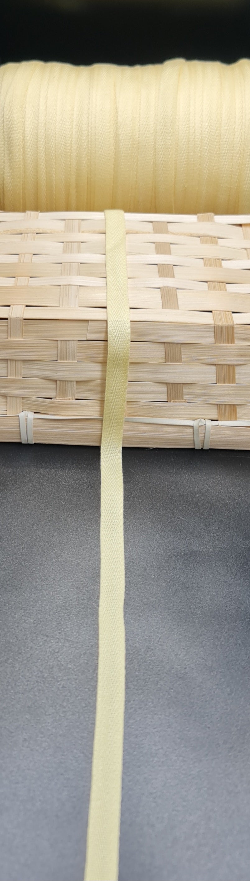 Twill Tape (LEMON) (10mm) (SOLD PER METER)