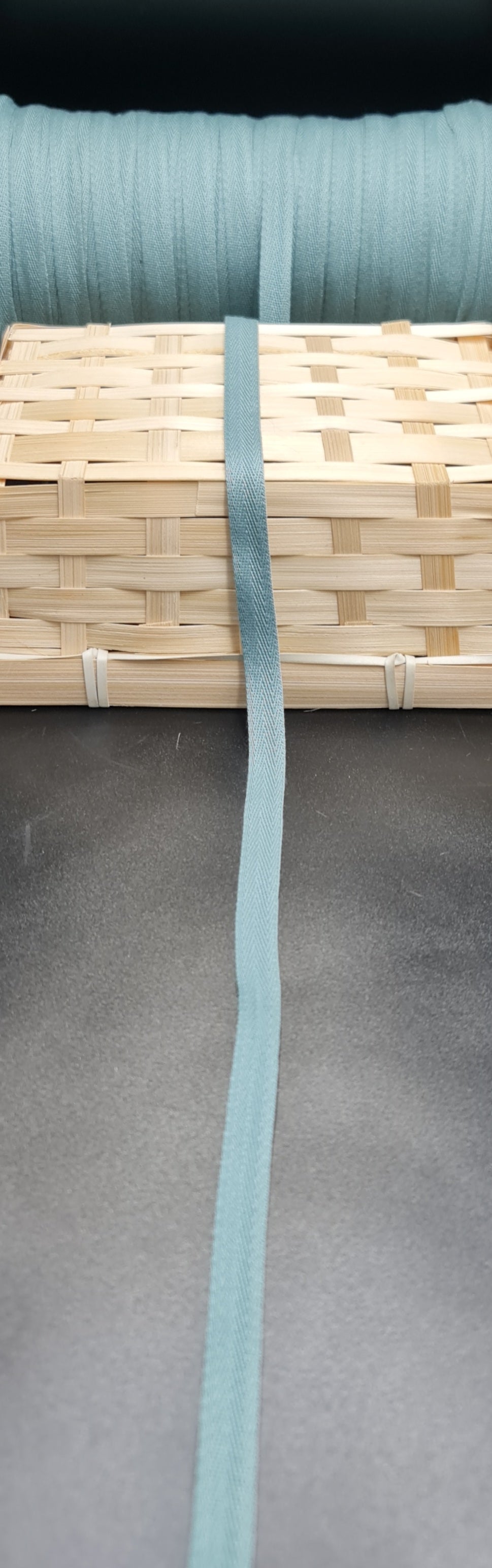 Twill Tape (SMOKEY BLUE) (10mm) (SOLD PER METER)