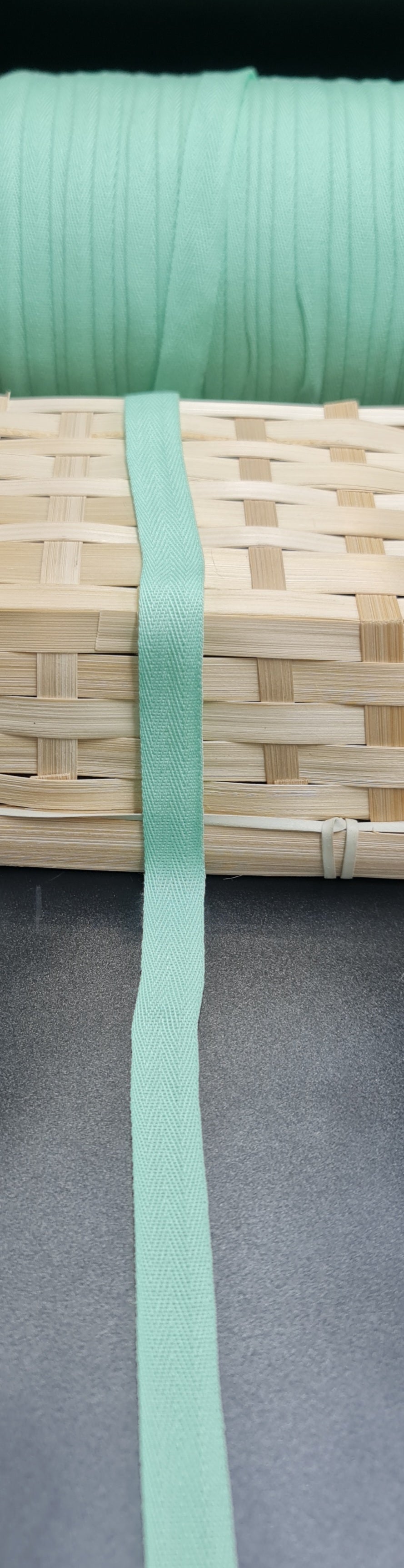 Twill Tape (MINT) (15mm) (SOLD PER METER)