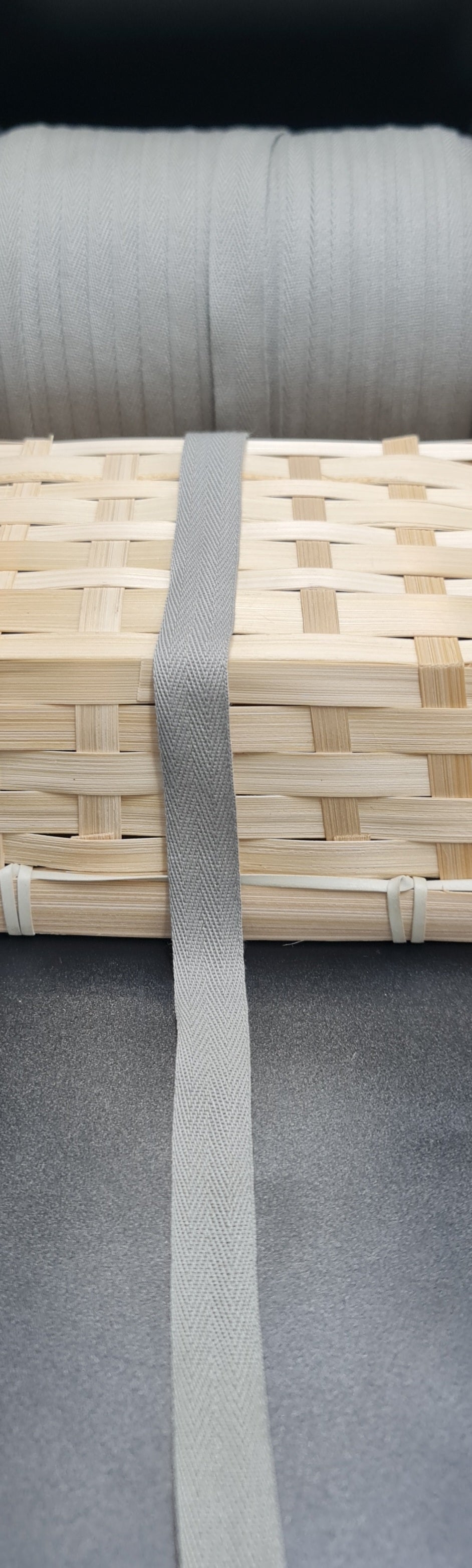 Twill Tape (GREY) (15mm) (SOLD PER METER)