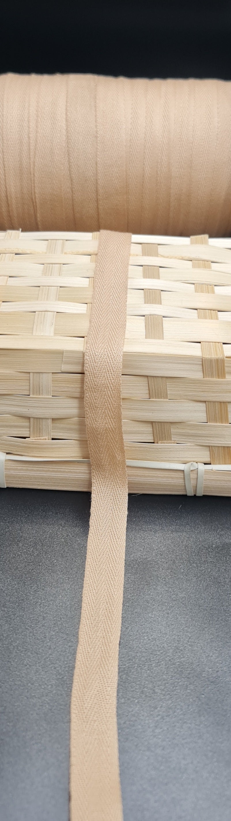 Twill Tape (TAN) (15mm) (SOLD PER METER)