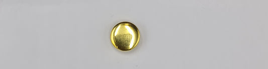 Flat Shank Button (GILT GOLD & SILVER) (10mm) (SOLD IN A PACK 10)