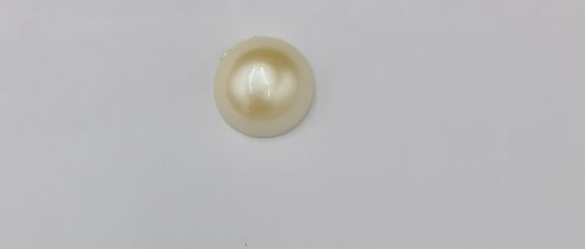 Cream Pearl Shank Button (15mm) (SOLD IN A PACK 10)