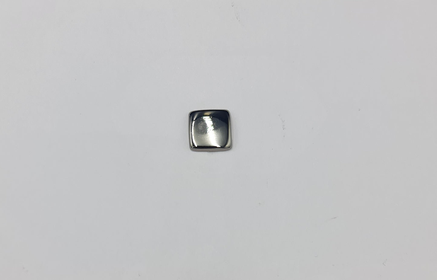Flat Square Buttons - Shank - 9mm - Gun Metal (SOLD IN PACKS OF 10)