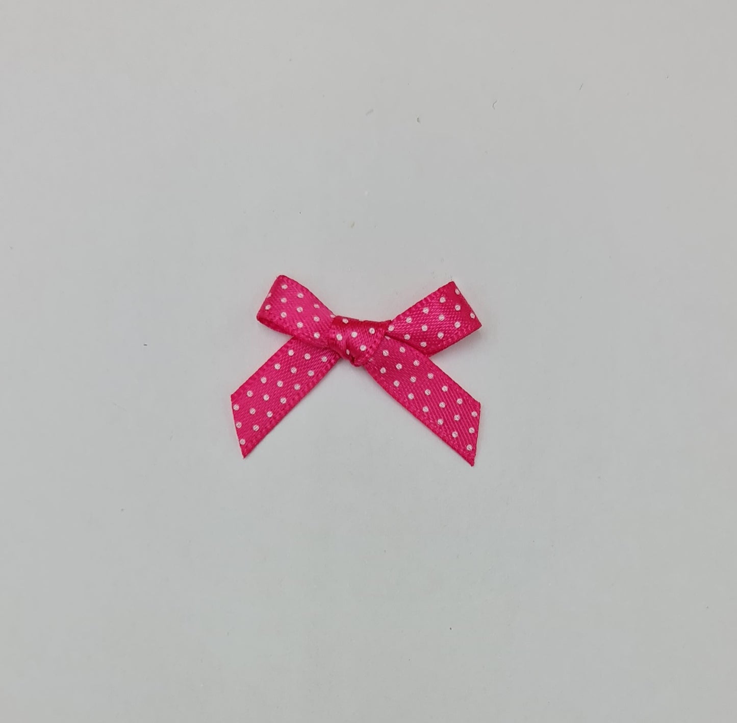 Spotted Satin Bows (6mm) (MULTIPLE COLOURS)