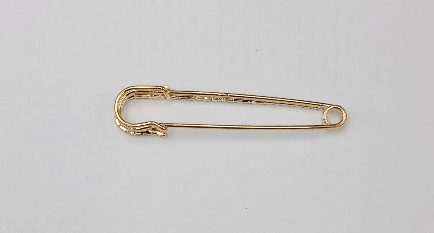 Safety Pin with Rhinestone