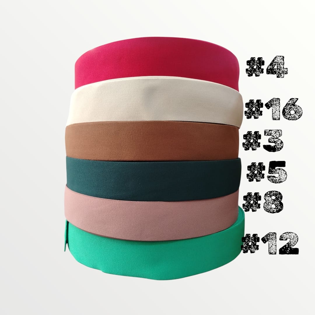 5cm Plush Elastic - 18 Colours (SOLD PER METRE)