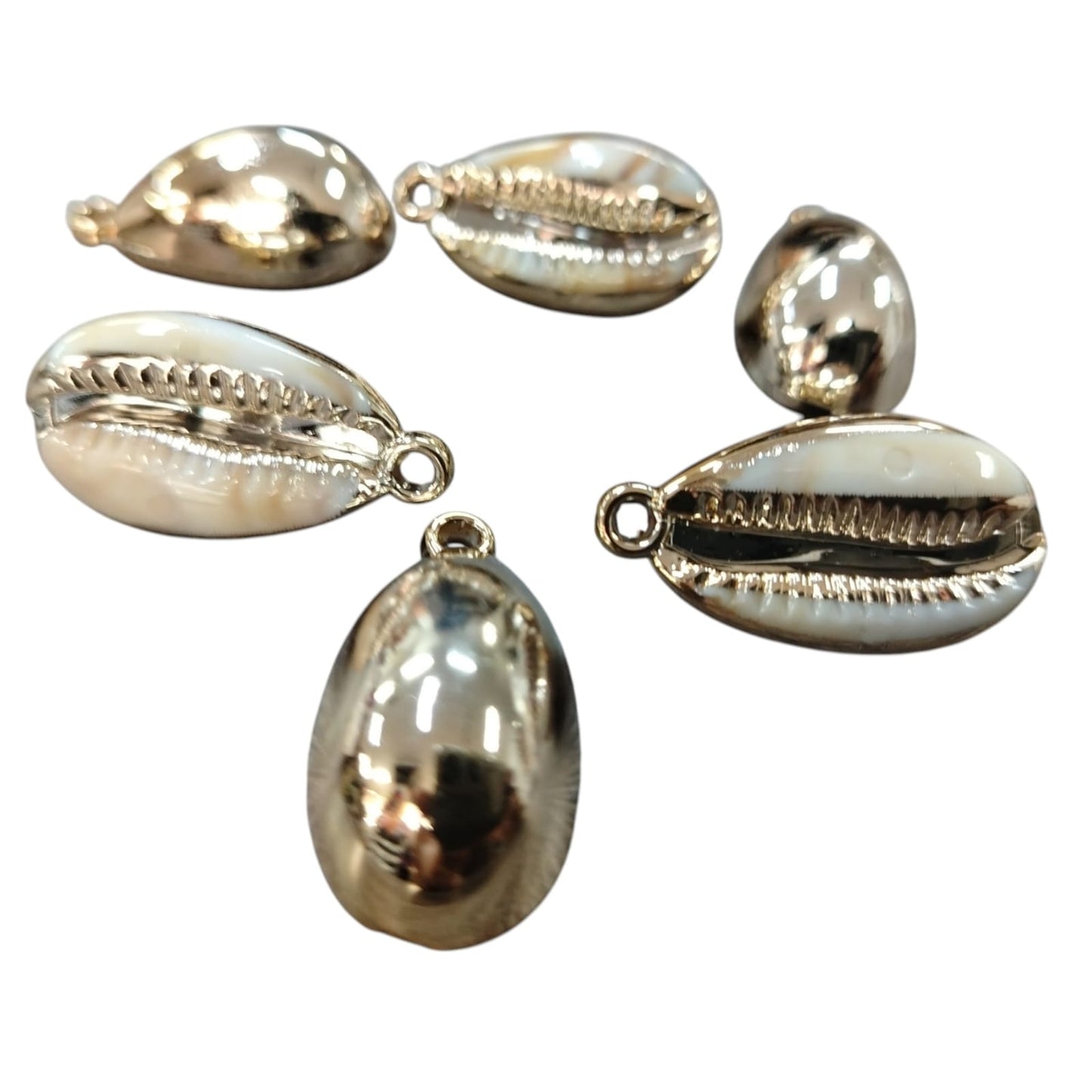 Rose Gold Sea Shell Charm - 32mm Height x 17mm Width (SOLD IN PACKS OF 50)