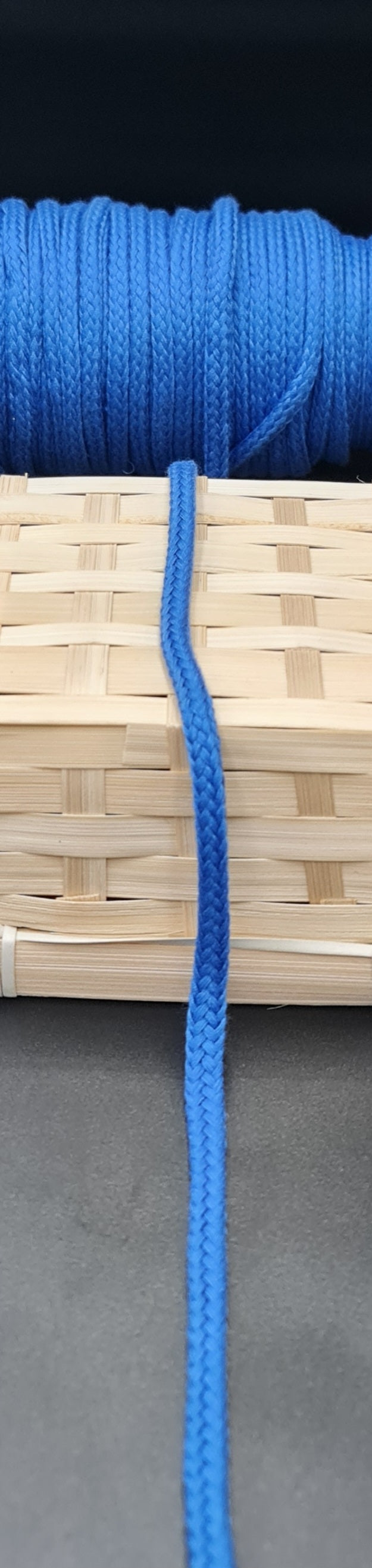 Draw Cord (Tubular) (BLUE) (8mm) (SOLD PER METER)
