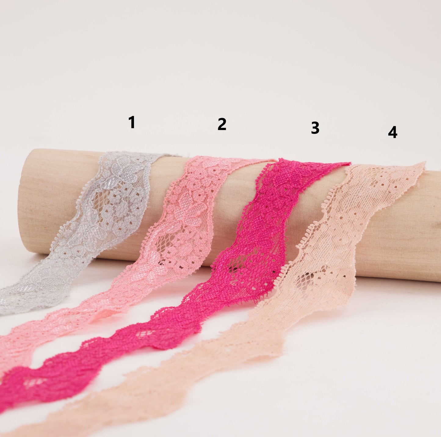 Scalloped Stretch Nylon Lace (SOLD PER METER)