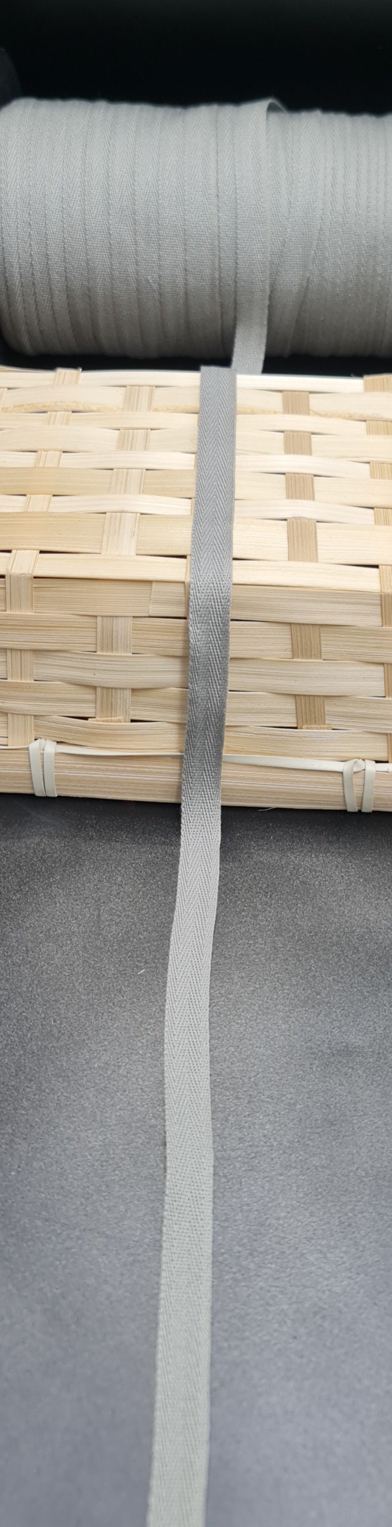 Twill Tape (GREY) (10mm) (SOLD PER METER)