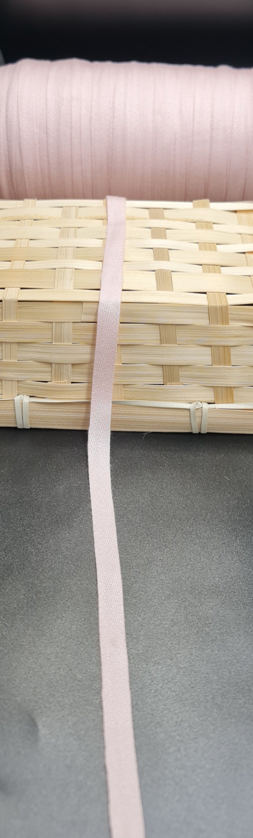 Twill Tape (LIGHT PINK) (10mm) (SOLD PER METER)