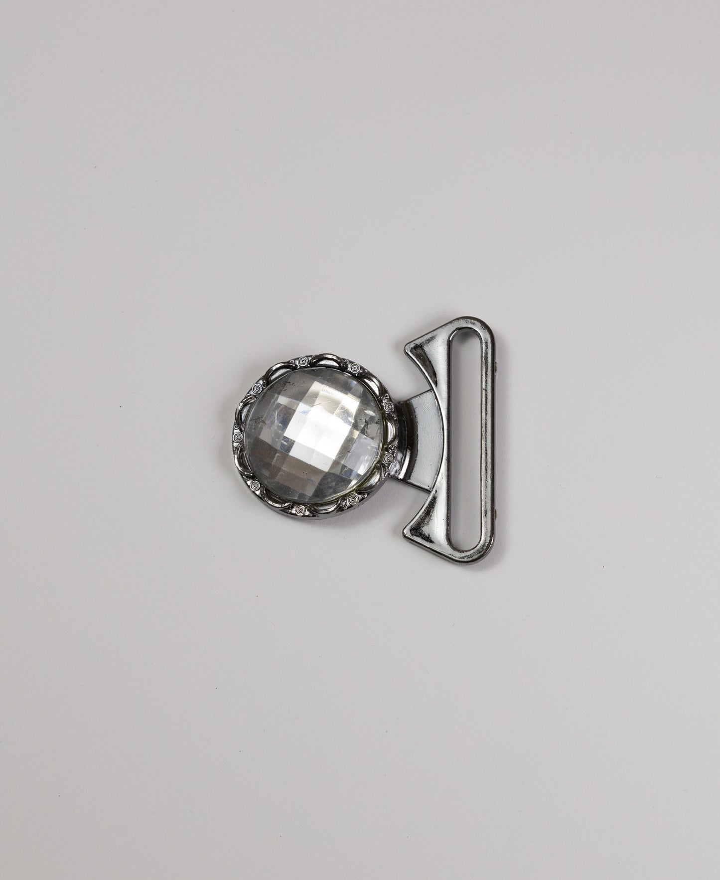 Interlocking Buckle with Diamante (7.5cmx 5cm)