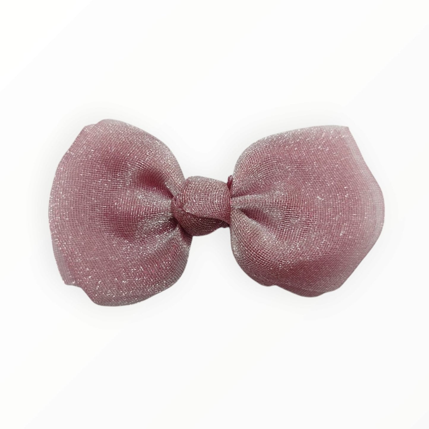 Glittery Organza Bow - 70 x 40mm -