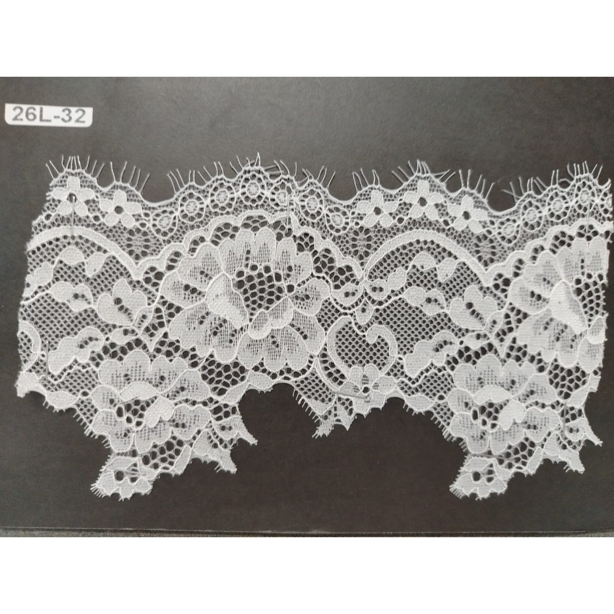 Stretch Lace - 10cm - White (SOLD PER METRE)