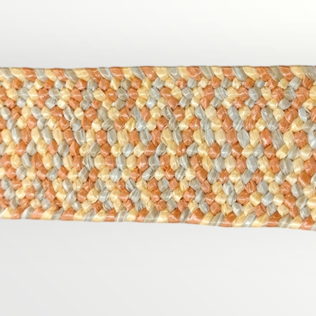 4cm Hessian Elastic - Orange/Yellow/Tan (SOLD PER METRE AND PER ROLL)