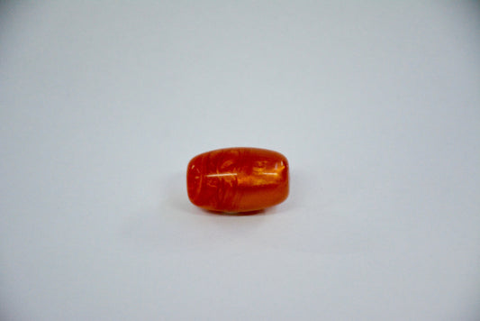 Orange Elongated Bead (25mm length) (15mm width) (2mm Hole)