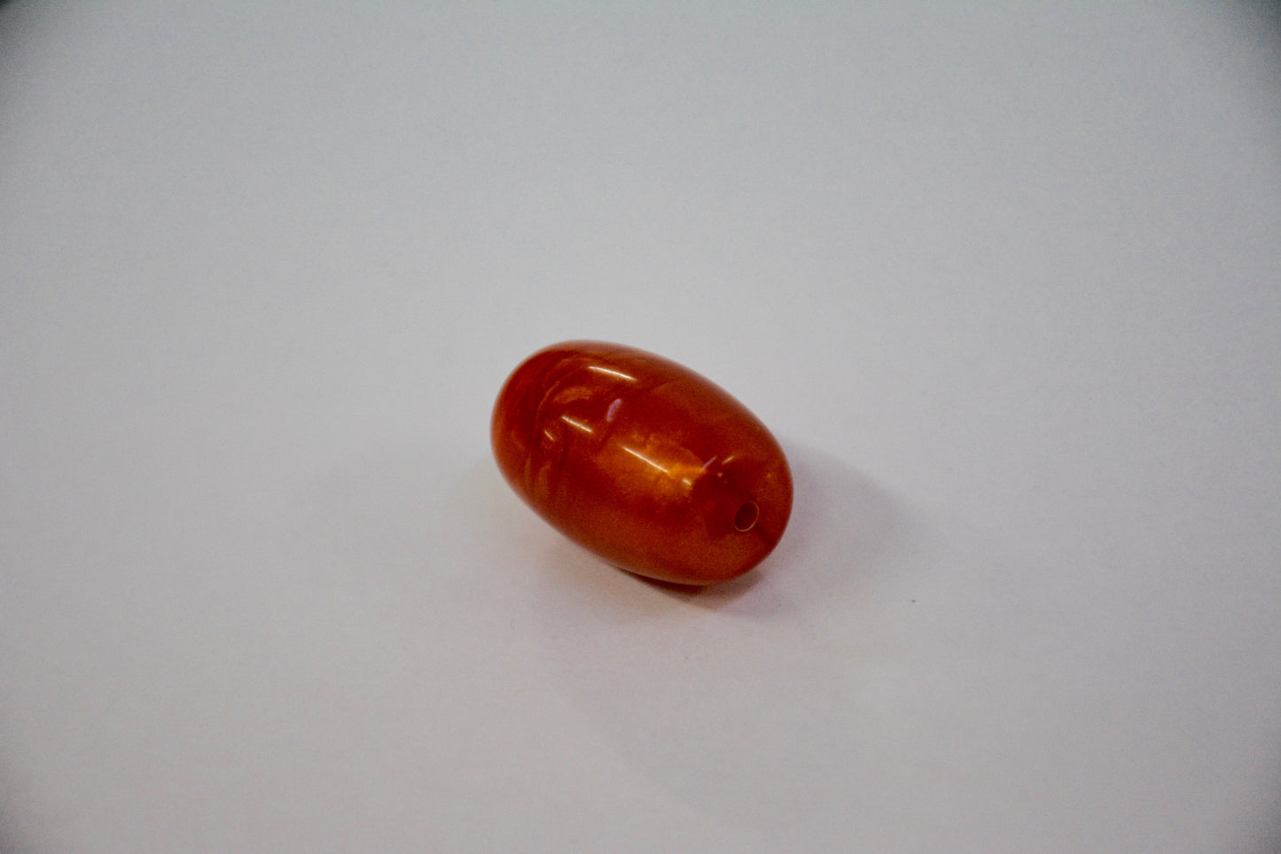 Orange Elongated Bead (25mm length) (15mm width) (2mm Hole)