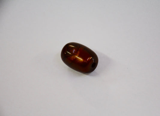 Brown Elongated Bead (21mm length)(13mm width) (3mm Hole)