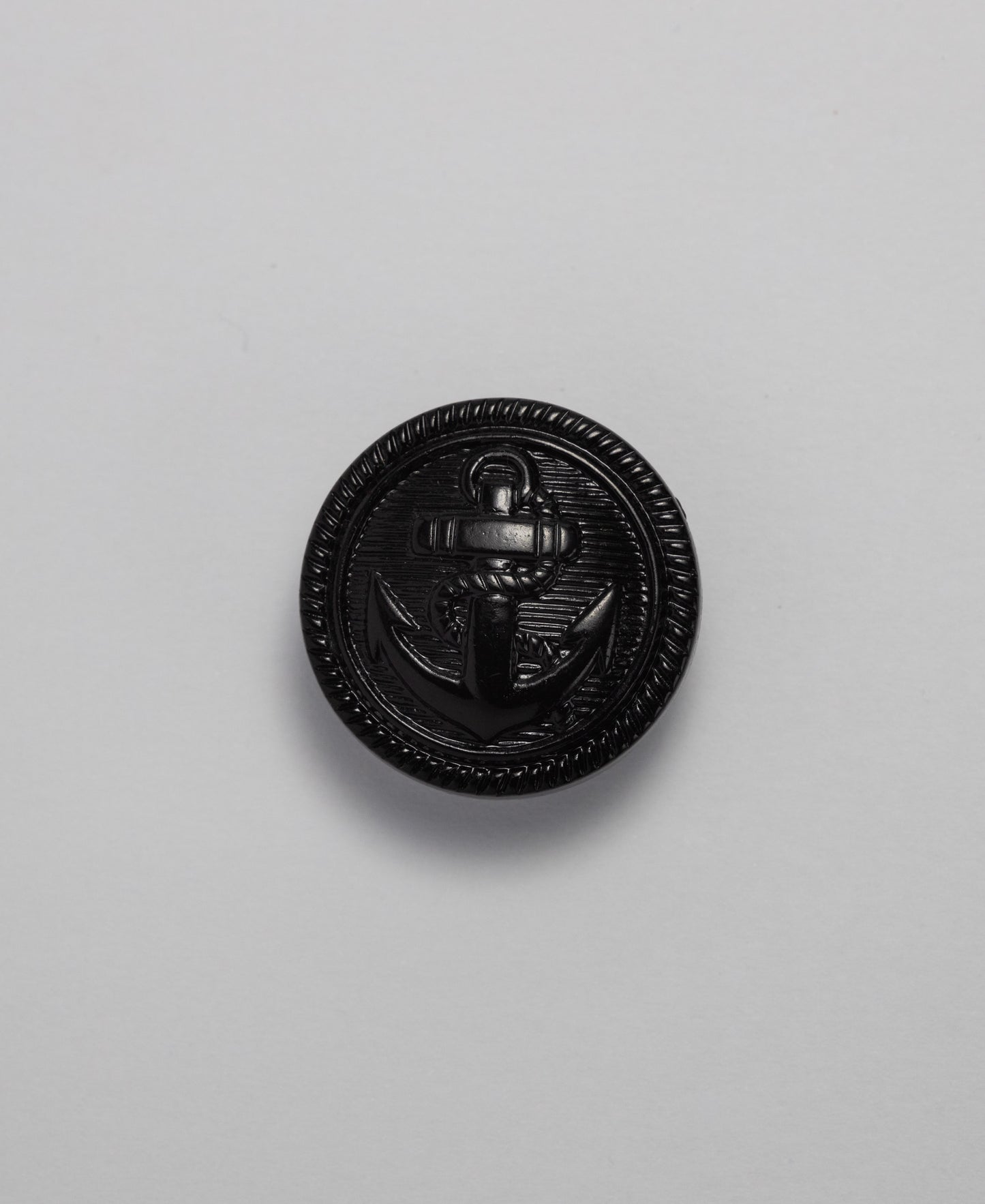 Anchor Buttons - Shank - 25mm - Black (SOLD IN PACKS OF 5)