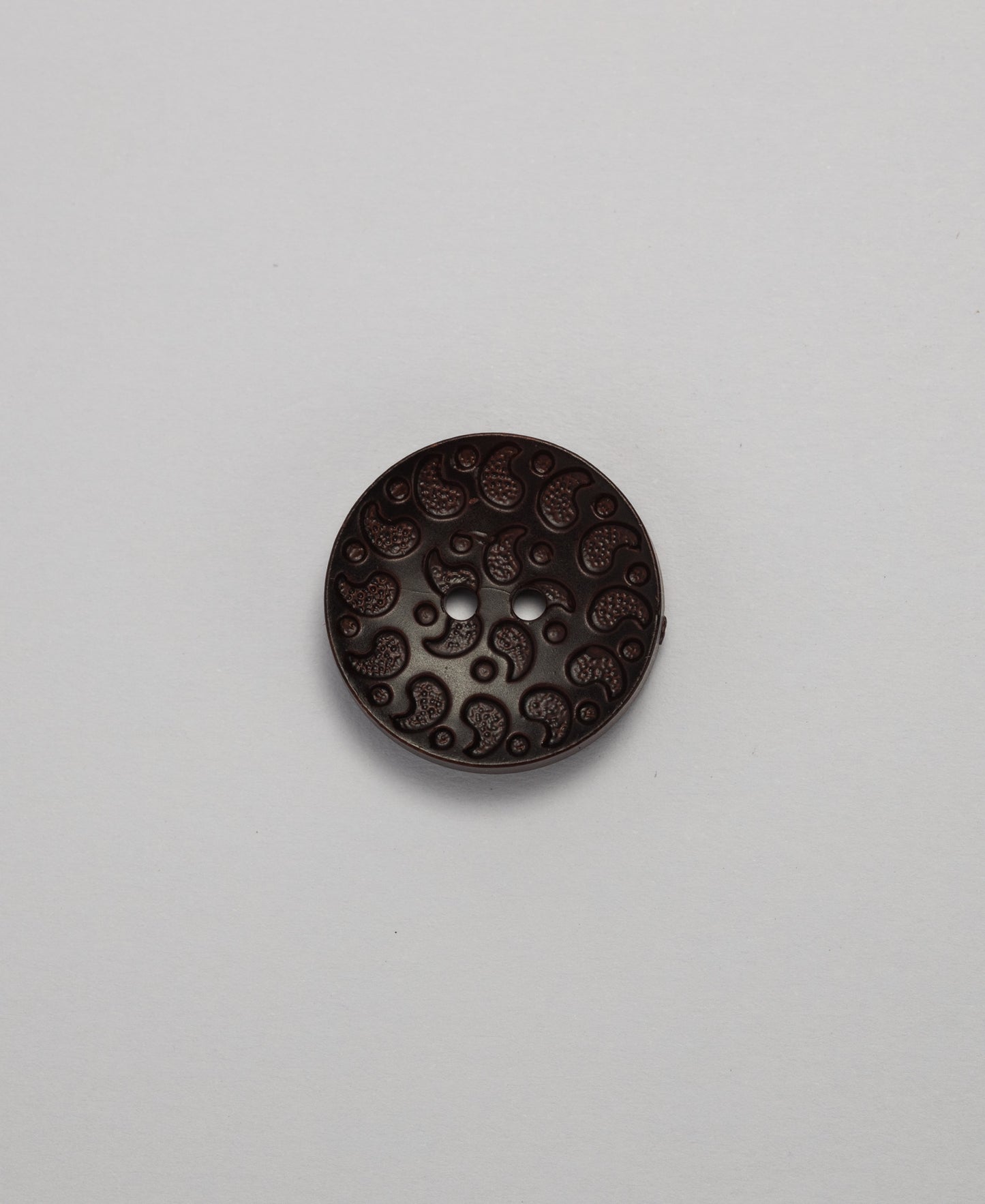 Teardrop Wooden Buttons - 2 Hole - 22mm- Chocolate (SOLD IN PACKS OF 10)