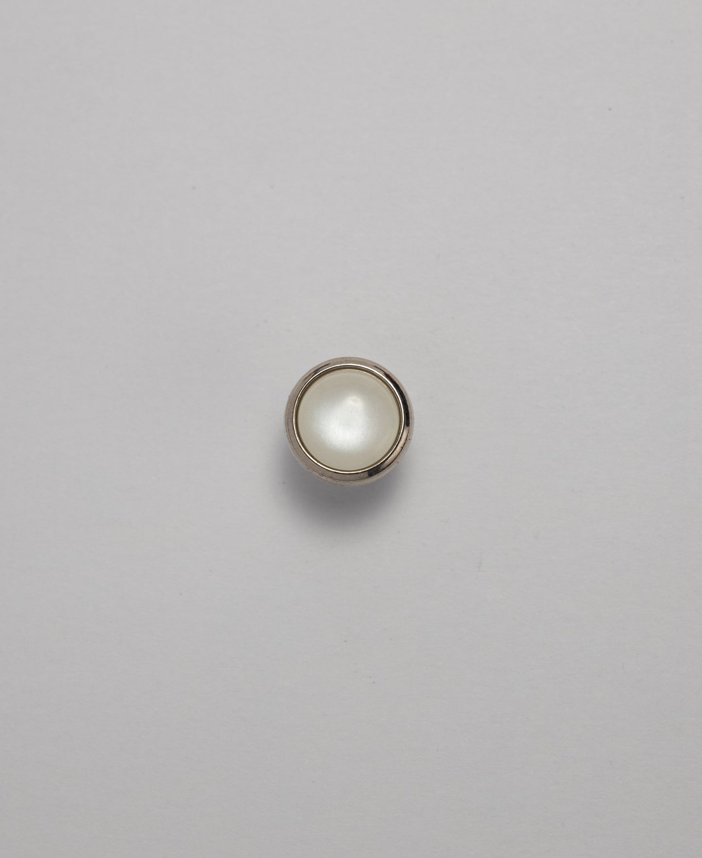 Pearl Rim Buttons - Shank - 11.5mm - Silver (SOLD IN PACKS OF 10)