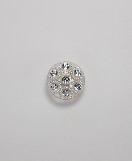Clear Diamante Shank Button (PACK OF 10)
