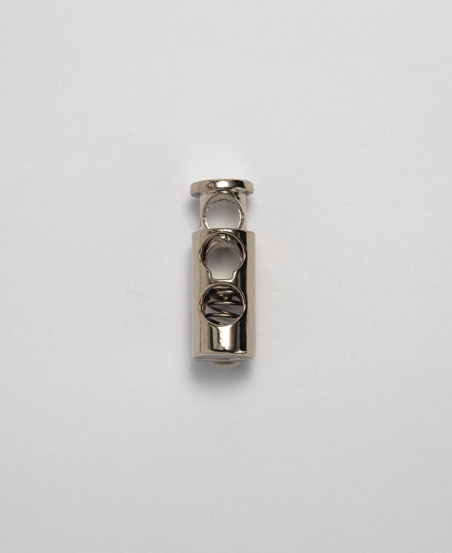 Metal Spring Lock Toggles - Silver (Sold in Packs of 2)