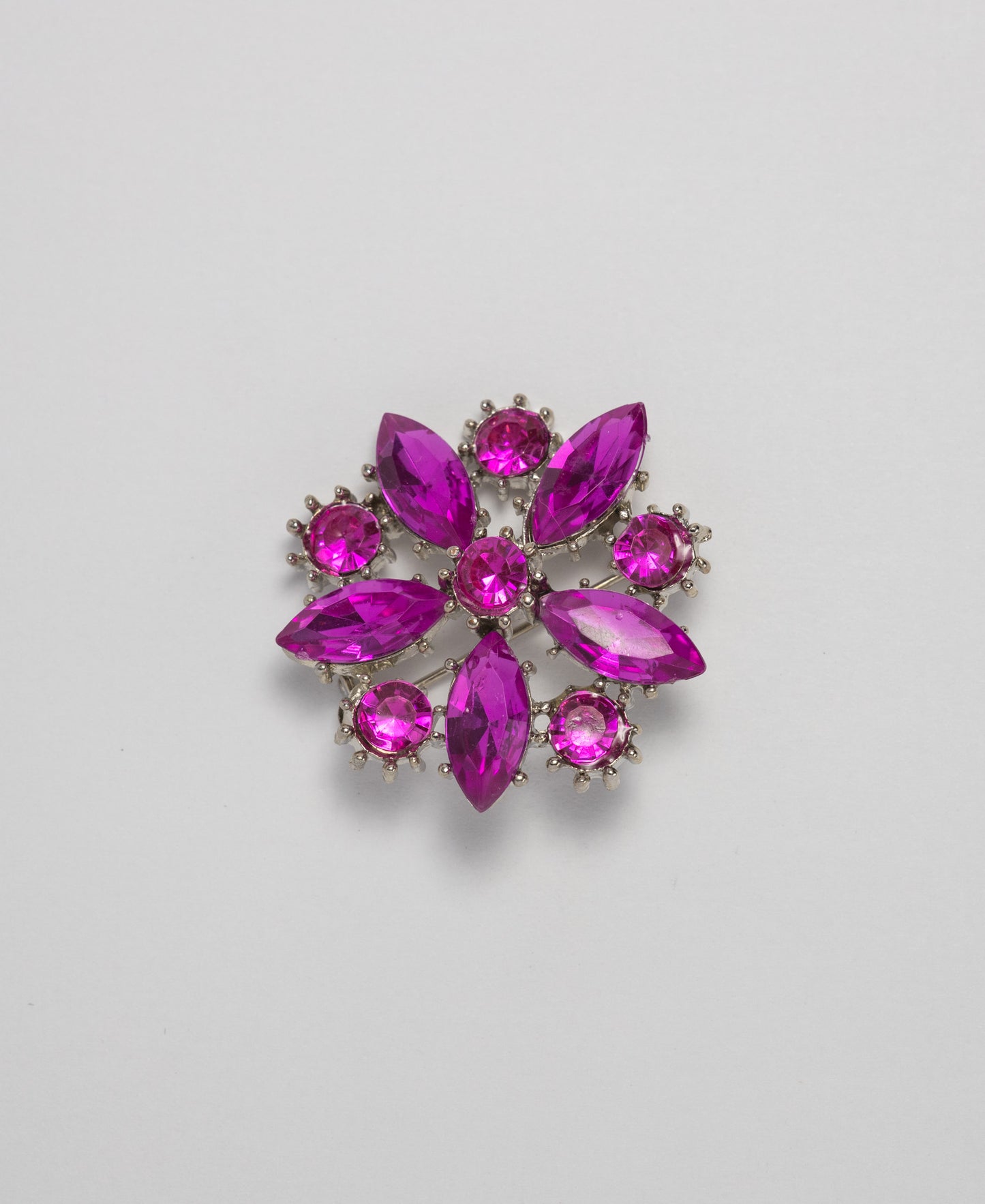 Flower Brooch - Magenta