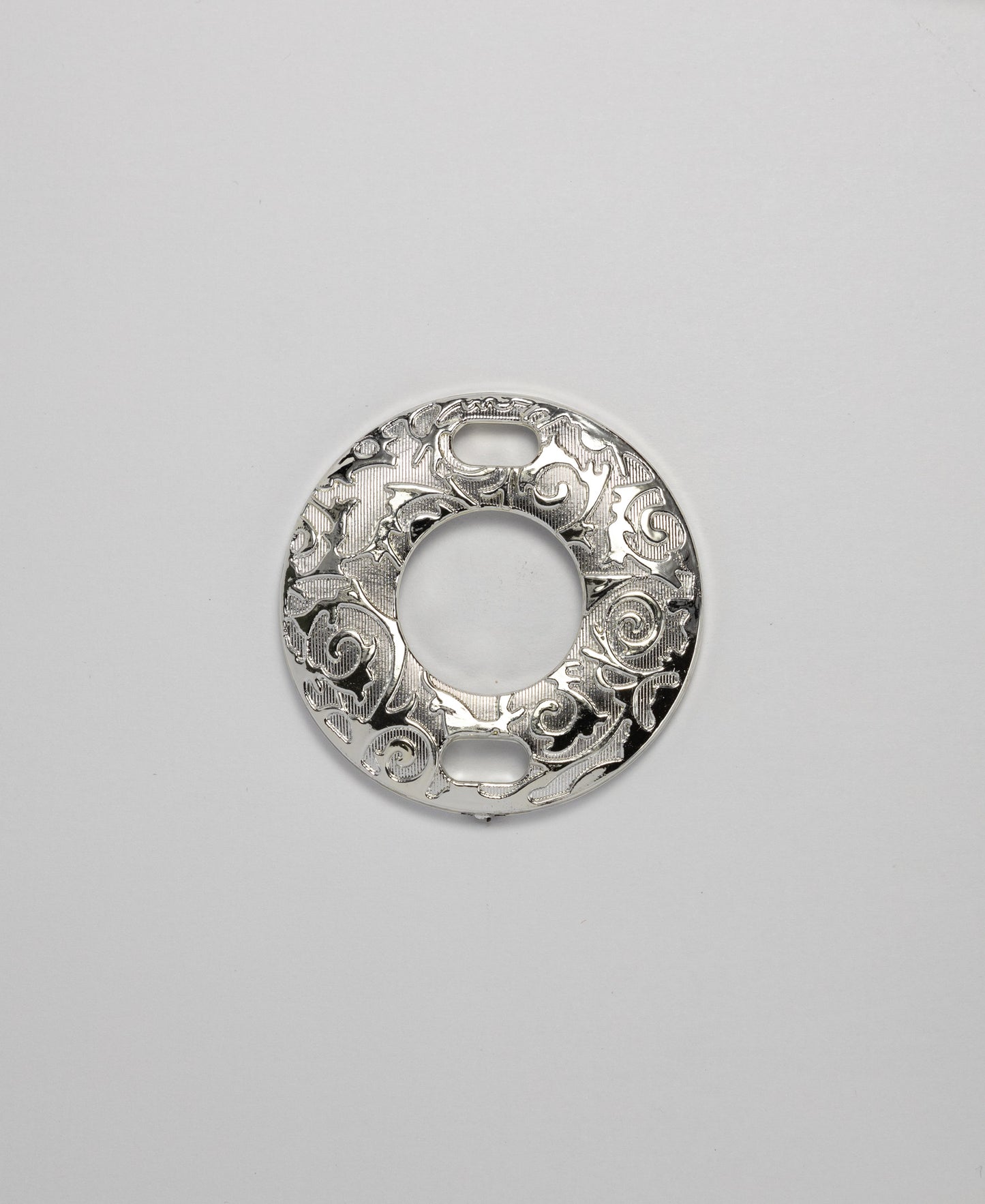 O-Ring- Silver Patterned (22mm) (SOLD IN PACKS OF 10)