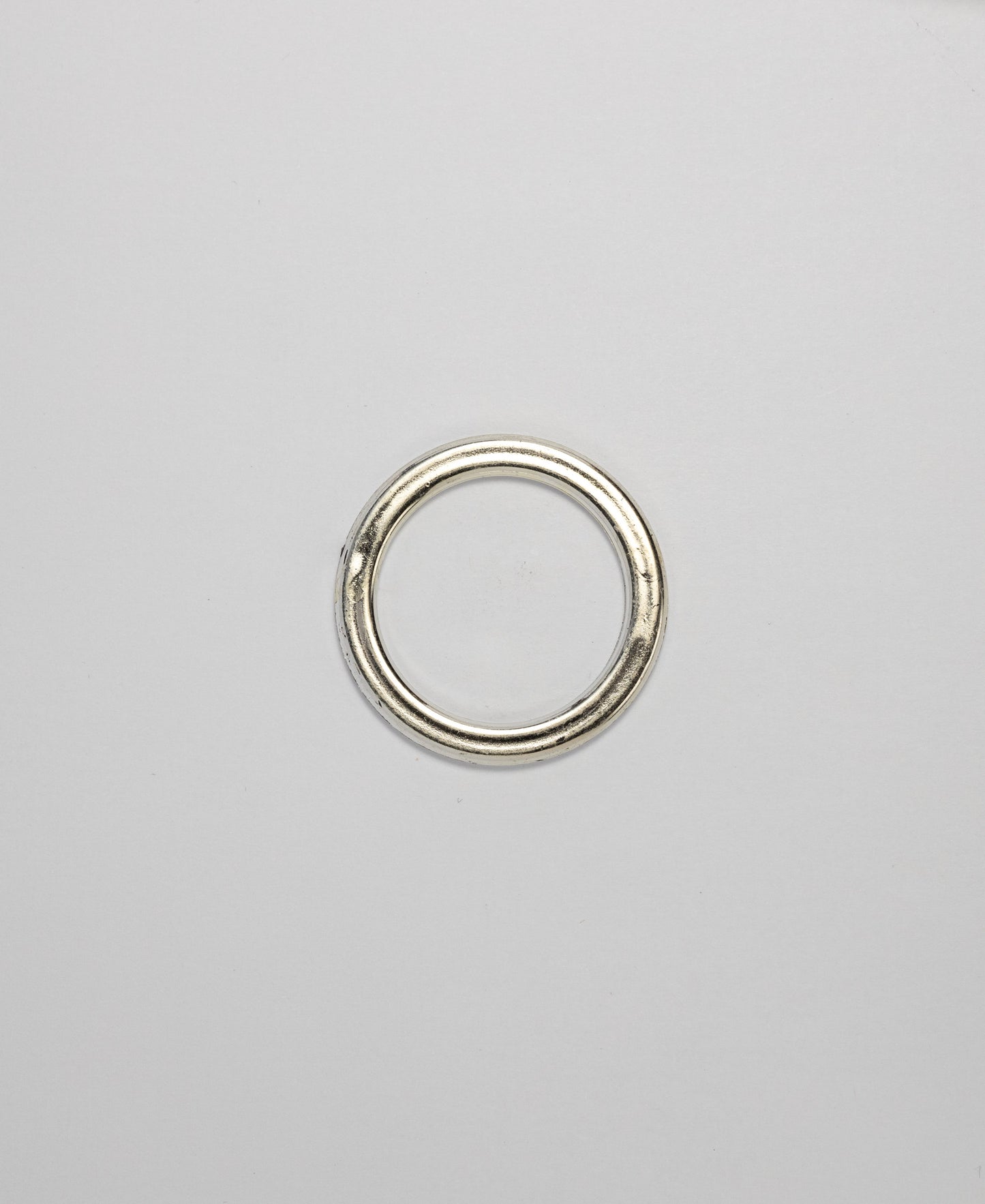 O-Ring - ABS Silver Flat (30mm) (SOLD IN PACKS OF 10)
